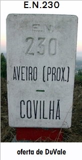 E.N. 230 - Esgueira - Azurva - Eixo - Horta - Travasso - gueda - Bolfiar - So Joo do Monte - Caramulo - Campo de Besteiros - Tondela - Tonde - Carregal do Sal - Oliveira do Conde
 - Azenha - Ervedal da Beira - Lagares - Oliveira do Hospital - Venda de Galizes - Alvoco das Vrzeas - Vide - Teixeira - Unhais da Serra - Tortosendo - Covilh